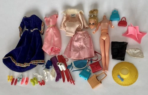 Vintage Barbie Doll Clothes Accessories Lot