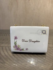 Ardleigh Elliott “Dear Daughter” Porcelain Music Box 2005 - Limited Edition