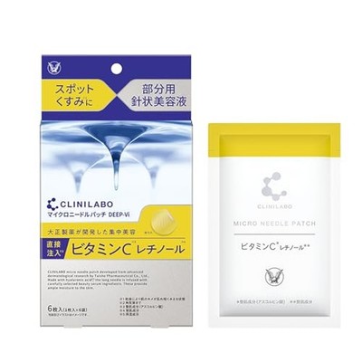 CLINILABO Microneedle Patch Deep-Vi 6pcs Spot Care Vitamin C Retinol Japan