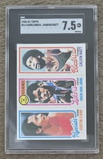 Austin Carr/Kareem Abdul-Jabbar/Calvin Natt 1980-81 Topps Basketball Card #8 