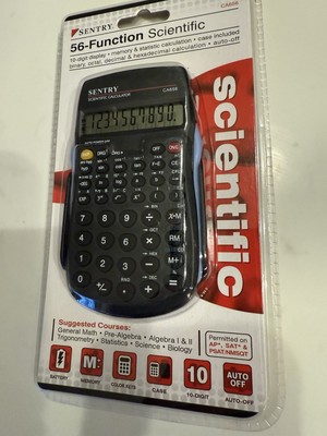 Sentry 56-Function Scientific CA656 Calculator 10 Digit Display NEW