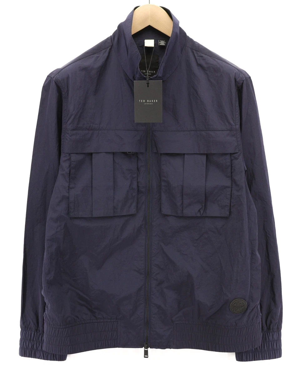 Blazer Ted Baker 'Tight Lines' - Taille 40R, Bleu, 100% Laine, Neuf Avec étiquette
