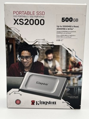 Kingston Xs2000 500g High Performance Portable Ssd With Usb-c | Pocket-sized