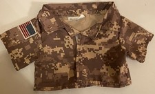 Build A Bear Digital Camo Military Uniform Shirt for Plush Stuffed Bears
