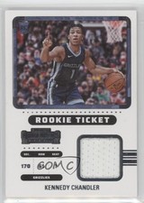 2022-23 Panini Contenders Rookie Ticket Swatches Kennedy Chandler #RTS-KCM 4at