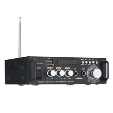 12V/ 220V Mini 2CH LCD Display HIFI Audio Stereo Power Amplifier BT FM Radi SYUE