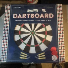 Traditional Dartboard Game Set with 6 Darts and Instructions