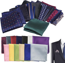 24 Pcs Pocket Squares for Men Suit Pocket Handkerchief Soft Colored Men Assorted