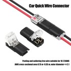 100 PCS Plug-In Quick Wire Connectors, Reusable Clamp Terminal Blocks for Cables