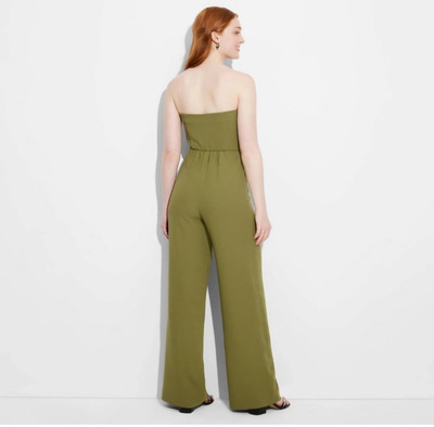 Women's Wide Leg Tube Jumpsuit - Wild Fable Olive Green XXS A7