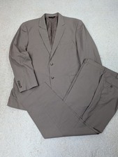 Jos A Bank Suit Mens 46R 38x27 Tan Wool 2 Piece Jacket Pants Tailored Fit