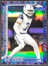 2025 Topps Chrome Trevon Diggs Neon Pulse Refractor #83 Dallas Cowboys DD5