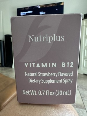 Nutriplus Vitamin B12 Spray 20mL Strawberry Flavor Energy Supplement Fast Ship 