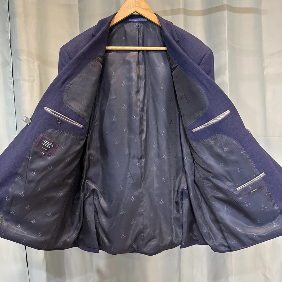 Traje Charles Tyrwhitt, 46R, azul, Super120 Foto 3 de 4