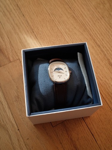 NEW Noah x Timex Oval Moon Phase Watch BROWN/SILVER