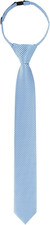 Boys Black Tie Pre-tied Adjustable Kids Solid Color Necktie for Age 8-12 Years w