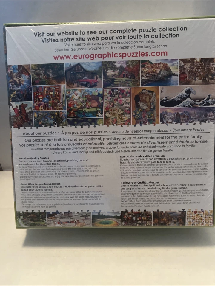 Eurographics "HARVEST TIME" Fall Scarecrow Pumpkins 1000 Pc Puzzle - SEALED NEW - Image 3 of 4