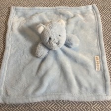 Blankets Beyond Baby Lovey Blue White Teddy Polar Bear Minky Nose Security