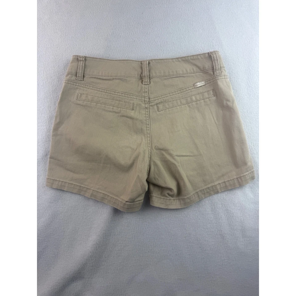 Shorts chino Unionbay feminino bronzeado casual estilo diário tamanho 3 - Imagem 3 de 4