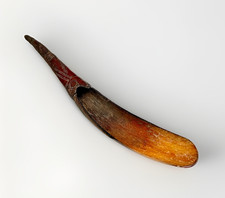 Antique Northwest Coast Haida Single Piece Horn Spoon North American Artefact