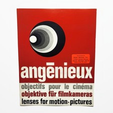 Vintage Original 1969 Angenieux Lenses 16mm 35mm Technical Data Chart France