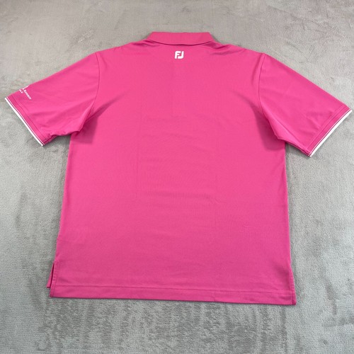 FootJoy x Four Seasons Lanai Golf Club Polo Shirt Men XL Pink Performance NWOT - Picture 6 of 10