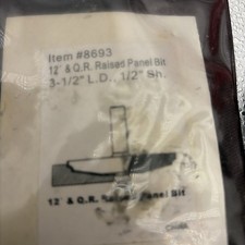 12”&Q.R.raised Panel Bit 31/2”ld 1/2”shank