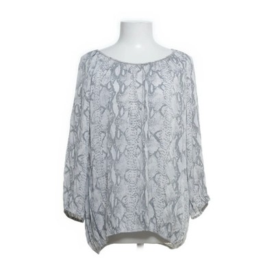 Repeat, Bluse, Größe: M, Grau/Weiß, Schlangenhaut, Damen #Vyc