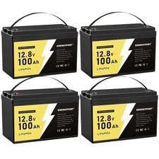 12V 100Ah LiFePO4 Lithium Battery Deep Cycles RV Marine Trolling Motors Off-grid