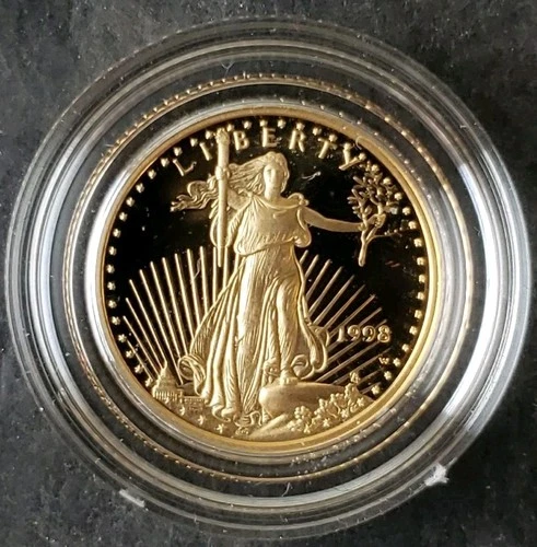 1998 W Proof $5 1/10oz Gold American Eagle