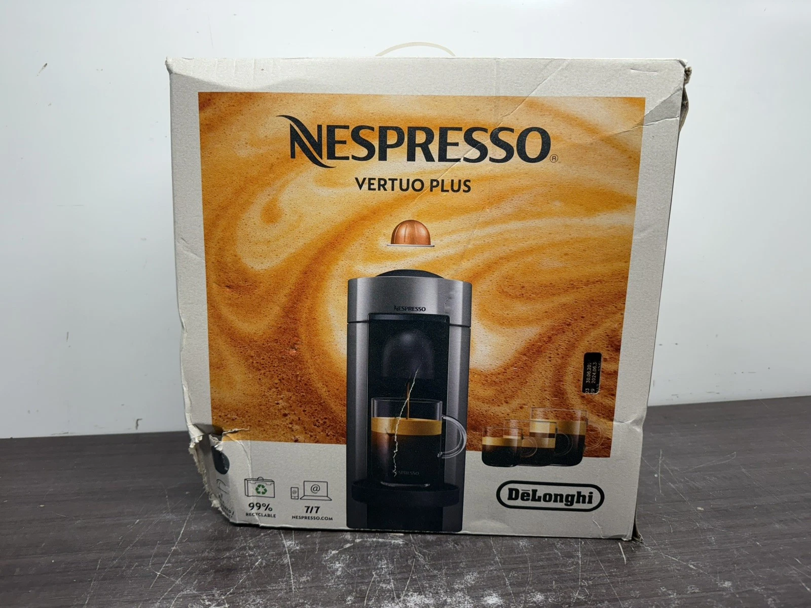 Nespresso Vertuo Plus Coffee Espresso Machine Black - A290