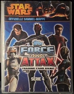 Star Wars Topps Force Attax Trading Card Serie 4 Carpeta Coleccionable