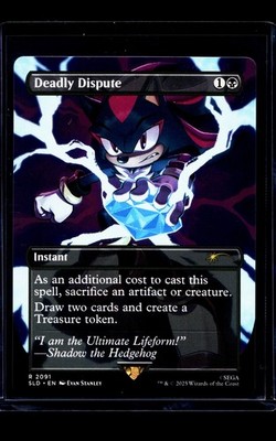 2025 MTG Magic the Gathering SLD Secret Lair Sonic Borderless Deadly Dispute