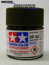 TAMIYA XF-62 ACRYLIC PAINT OLIVE DRAB 23ml bottle model scenery TAM81362 NEW