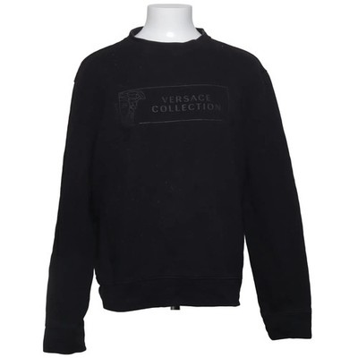 Versace Collection, Sweatshirt, Größe: XL, Schwarz, Baumwolle, Print, Sweat #42k
