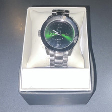 Quartz Analog Black Stainless Steel Bracelet ...
