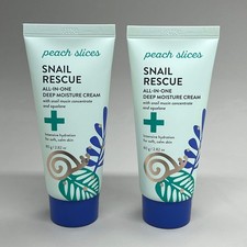 PEACH SLICES 2 PACK Snail Rescue All-In-One Deep Moisture Squalene Cream 2.82