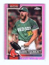 GARRETT CROCHET 2026 TOPPS CHROME LOGOFRACTOR #300 PINK REFRACTOR /250