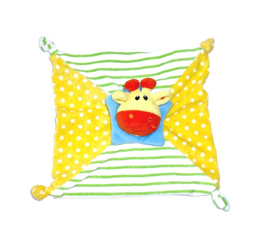 WIE NEU * Simba ABC Giraffe gelb grün weiß Schmusetuch Schnuffeltuch Kuscheltuch