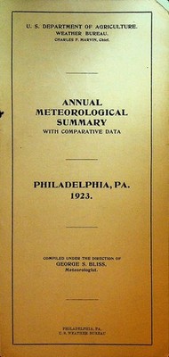 Annual Meteorological Summary With Comparative Data 1923 Weather Bureau