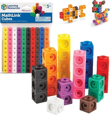 Learning Resources Zahlenblöcke MathLink Würfel 100er Set