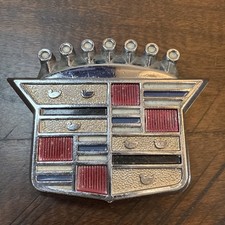 Vintage 1970s-80s Cadillac Deville Wheel Center Cap Cover Emblem Chrome