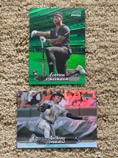 2024 Topps Stadium Club Yankees REFRACTOR Lot (2) Pereira RC Green & Rizzo