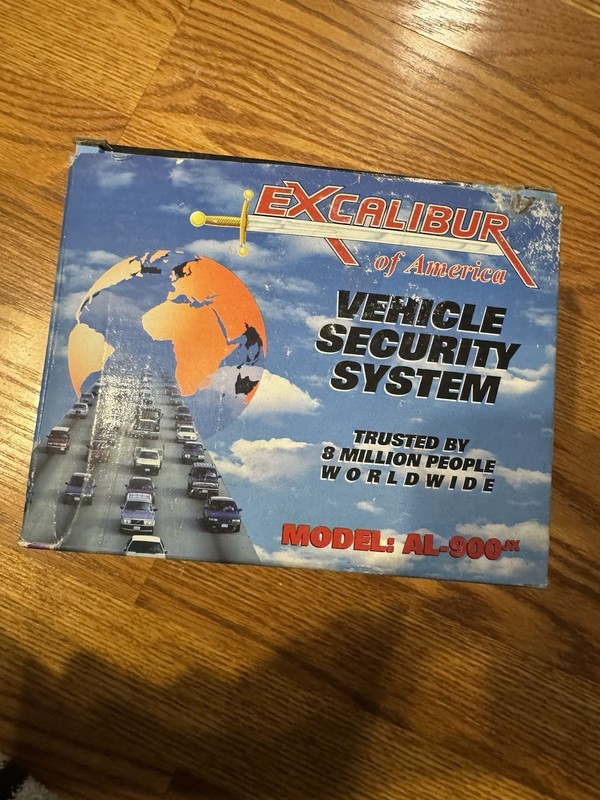 Excalibur AL-900JX Car Alarm Double Panic Protection, 2 Remotes, Back-Up Battery