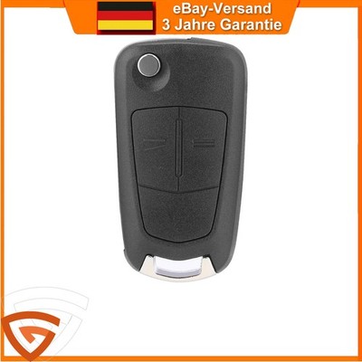 Flip Key Shell Replacement Housing for Opel Corsa D Astra H Zafira B Tigra Black