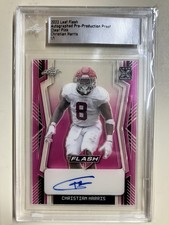 2022 Leaf Flash Christian Harris Clear Pink Pre-Production Proof 1/1