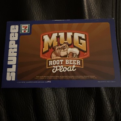 Slurpee Promo Display Sign MUG Root beer Float Discontinued Flavor 2017