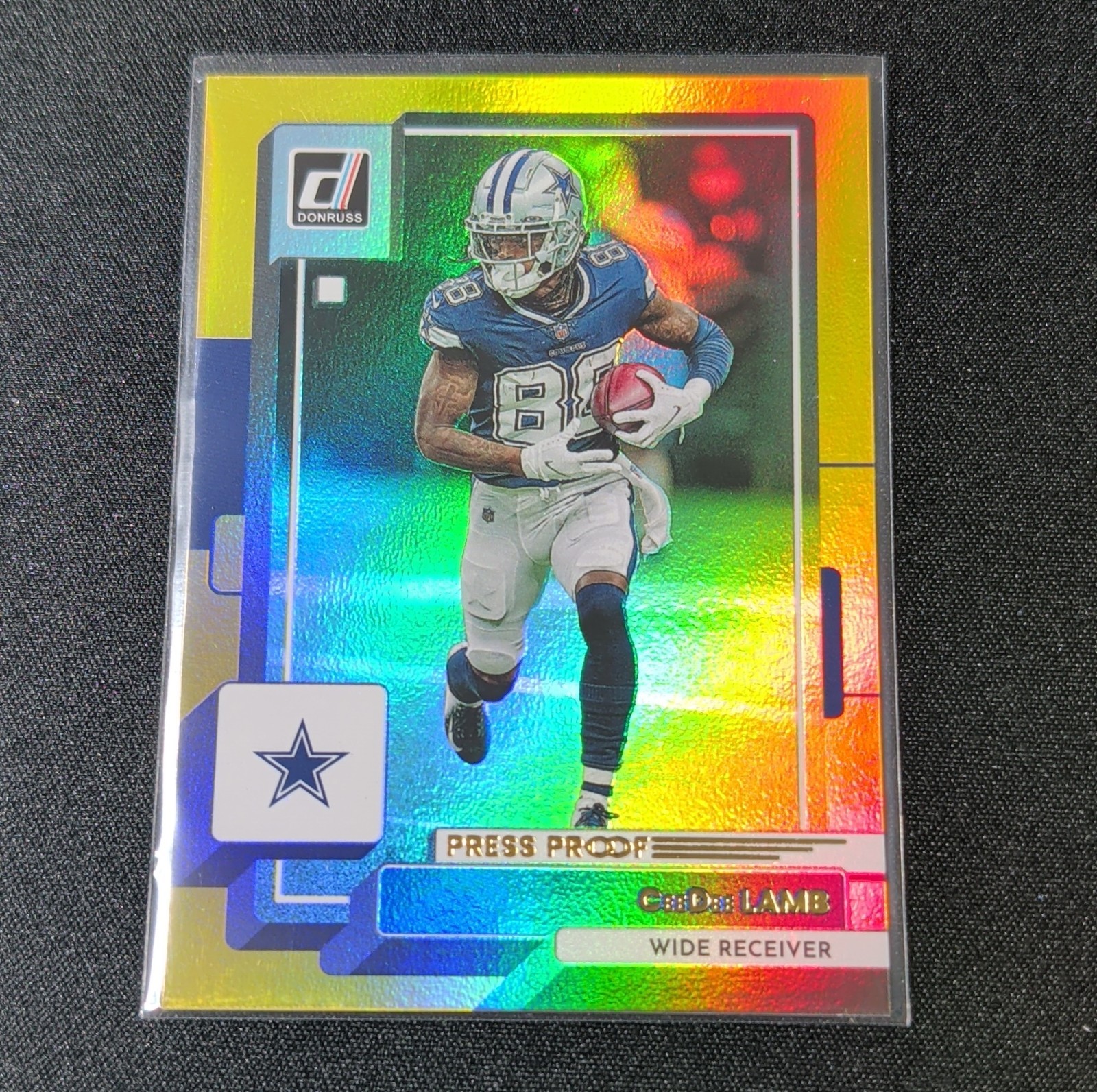 Panini 2022 Donruss Press Proof Premium Gold CeeDee Lamb #150 Dallas Cowboys
