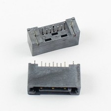 5pcs SATA Type A 7 Pin Straight DIP Male Adapter Connector For Hard Drive HDD v