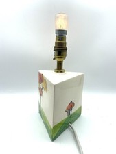 Past Times Clarice Cliff Inspired Table Lamp of Triangular Form No Shade VGC